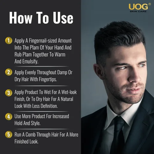 Vista 7 de UOG (United One - Arcilla para peinar el cabello, de alta sujeción, acabado mate, no grasa y re-estilizable, flexible y fácil de lavar), fórmula
