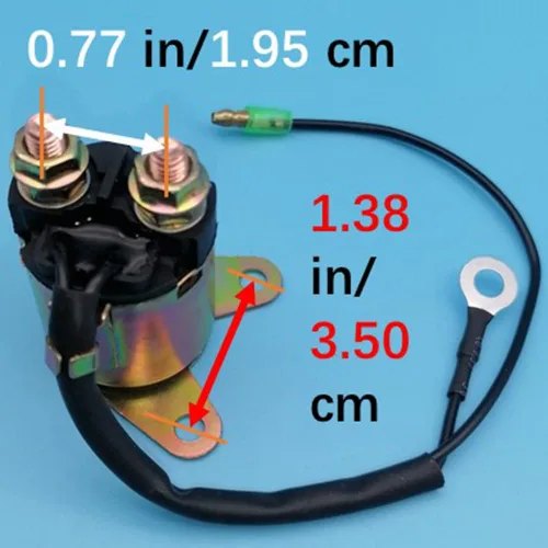 Vista 3 de Relé de arranque solenoide para Honda Go Kart GX160 GX200 GX 160 200 generador de motor GK50 GK80 GK163 GK196 TBM50A TBM80 MID GK-1 GK-2 Mini 5.5HP