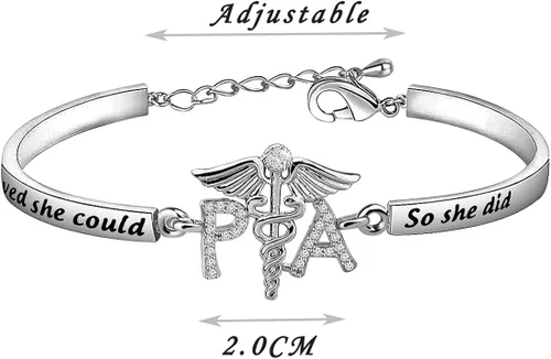 Vista 2 de CHOORO - Pulsera para asistente de graduación para médicos, regalo de graduación