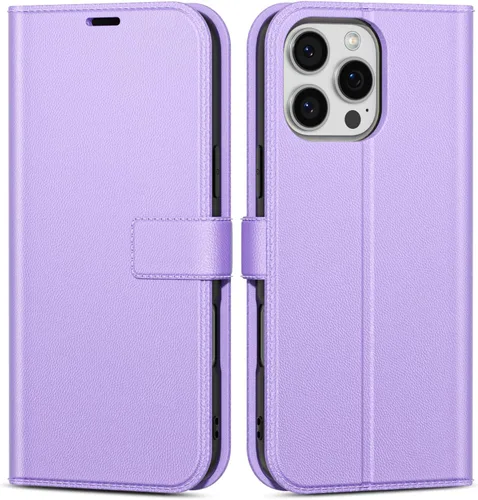 Vista 55 de oakxco Funda tipo cartera para iPhone SE 2022/2020/8/7 con soporte para tarjeta de crédito, funda magnética RFID delgada tipo libro con tapa