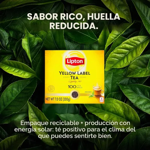Vista 9 de Lipton Yellow Label International Blend Bolsas de té Lipton Té negro Calidad premium 7.05 oz (paquete de 1)