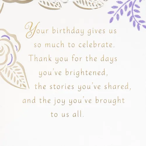 Vista 4 de Hallmark Tarjeta de cumpleaños para la abuela (regalo maravilloso)
