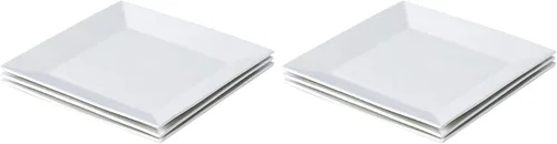Vista 7 de Porlien Juego de 3 platos clásicos cuadrados de 9.7 pulgadas