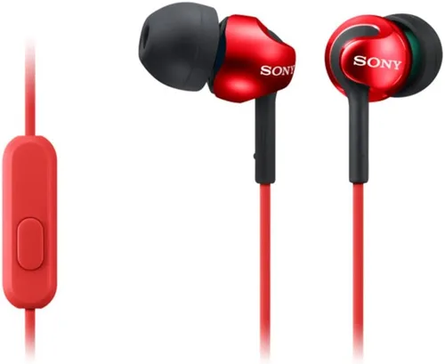 Vista 4 de Sony Audífonos con cable de graves profundos con control de teléfono inteligente y micrófono - Negro metálico