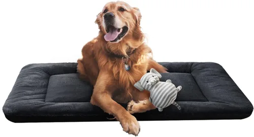 Vista 26 de Alfombrilla de cama para jaula de perro para perros extra pequeños. Cama de jaula de perro ultra suave. Alfombrilla de perrera lavable y Rosa