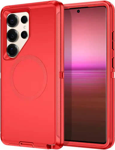 Vista 15 de I-HONVA para Samsung Galaxy S25 Plus, Funda para Galaxy S24 Plus [Compatible con MagSafe] Protección de 3 capas a prueba de golpes