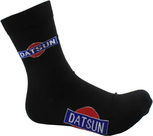 Vista 4 de Rotary13B1 Datsun Logo - Calcetines - Negro Crew Longitud