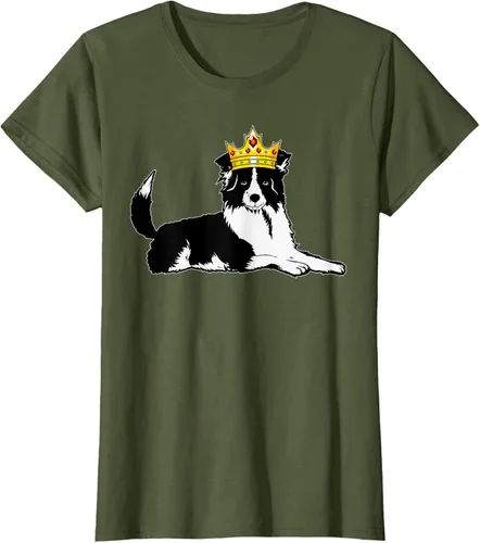 Vista 28 de Border Collie Crown - Camiseta veterinaria de piel de pastoreo de ovejas, Negro