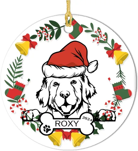 Vista 12 de Adornos personalizados para la primera Navidad del bebé 2024 con nombre y texto, adorno de elefante personalizado para bebés recién nacidos