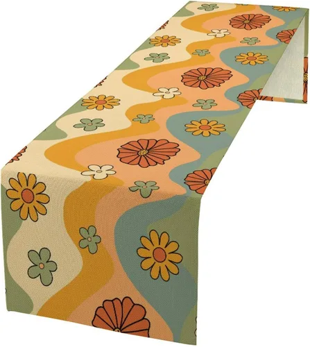 Vista 33 de Camino de mesa de dragón chino, Asia mitológico abstracto, camino de mesa para cocina, comedor, boda, fiesta, vacaciones, 13 x 36 pulgadas