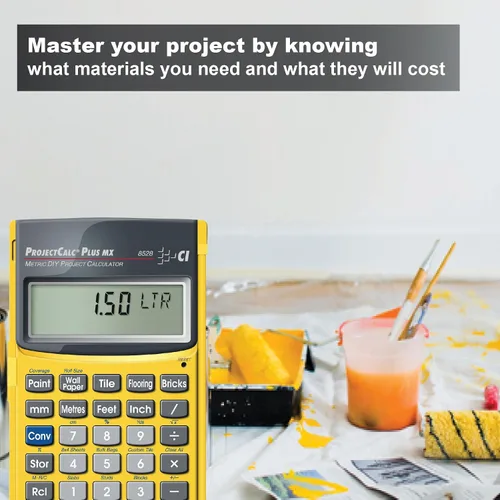 Vista 5 de Calculadora métrica de bricolaje ProjectCalc Plus MX de Industrias calculadas 8528 Soluciones de materiales para proyectos de bricolaje