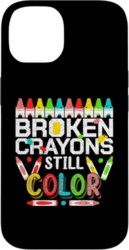 Vista 4 de Broken Crayons Still Color Mental Health Awareness Men Women Case for iPhone 17