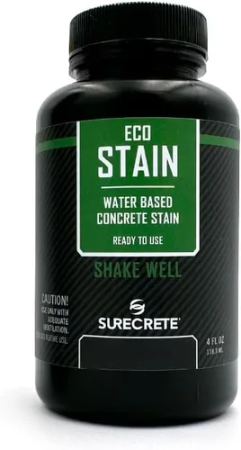 Vista 5 de Surecrete Eco Stain - Tinte a base de agua para hormigón, probador de 4 onzas, nogal