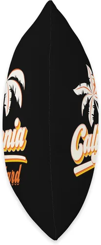 Vista 2 de Ballard California 70s Retro Sun Palm Trees Souvenir Throw Pillow