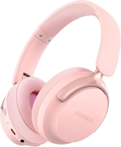 Vista 12 de B8 - Audífonos Bluetooth supraaurales, 6 modos de música EQ y 50 horas de reproducción, graves profundos, inalámbricos, con micrófono, plegables