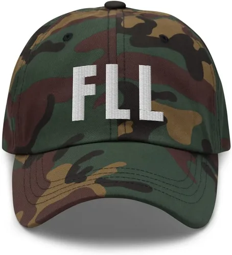 Vista 6 de Airport Code FLL Hat Fort Lauderdale Florida FL - Gorra bordada para papá, gorra de béisbol con hebilla ajustable Negro