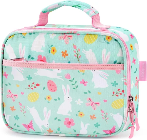Vista 18 de Lonchera infantil para niñas pequeñas, bolsa de almuerzo aislada y reutilizable para la escuela, cola de sirena