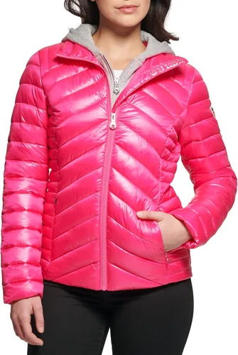 Vista 3 de GUESS Chaqueta ligera y plegable para mujer, acolchada, de transición