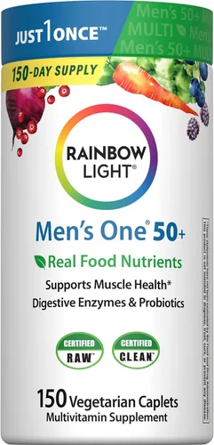 Vista 7 de Rainbow Light Multivitamínico One + para hombre 50 Plus 60 cápsulas