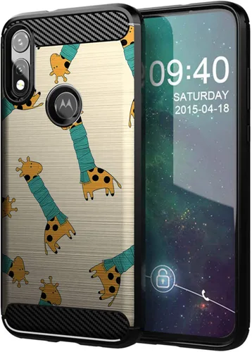 Vista 24 de CasesOnDeck - Funda compatible con Motorola Moto E (2020), diseño delgado, flexible, elegante, de protección contra golpes, funda de poliuretano