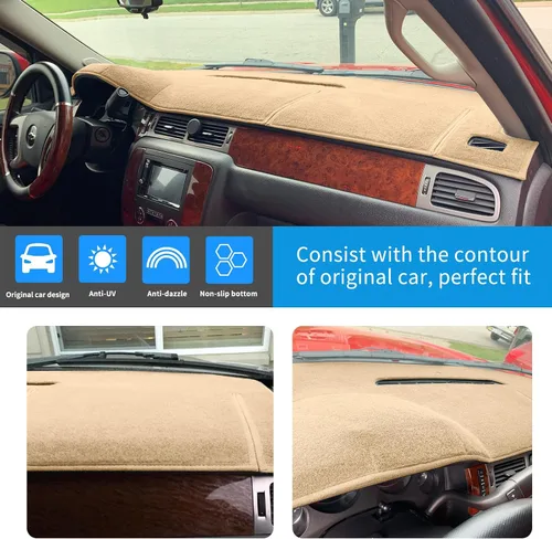 Vista 3 de Cubierta de tablero para Chevy Chevrolet Tahoe Suburban 2007-2014 Beige
