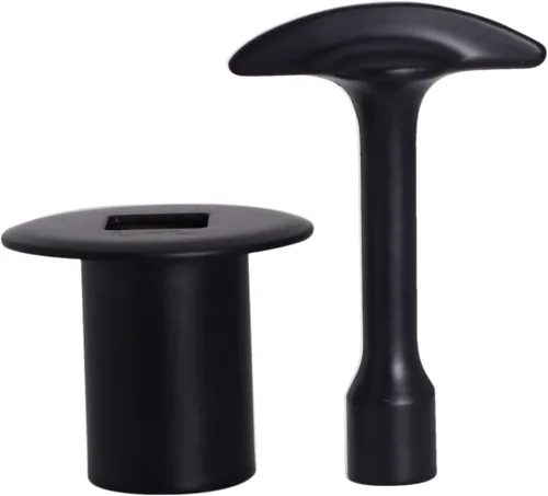 Vista 4 de Westbrass R500-62 Kit de ajuste de válvula de llave de encendido de gas NPSM de 3/4 de pulgada, color negro mate, paquete de 1