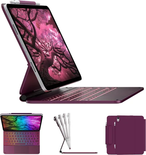Vista 11 de typecase Funda de teclado Edge para iPad de 11ª generación A16 (2025) y 10ª generación de 10.9 pulgadas (2022) - Trackpad multitáctil, teclado