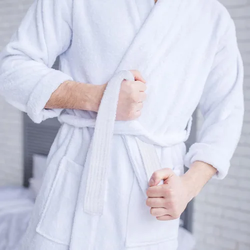 Vista 6 de Janmercy 2 Pcs Robe Belt Replacement Cotton Terry Cloth Hotel Bathrobe Belt Robe Tie for Women Men, 71 x 2 Inch