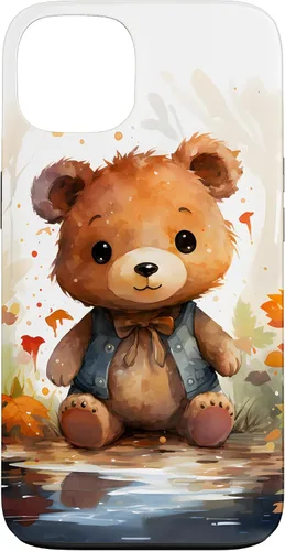 Vista 7 de Funda de oso de peluche con chaleco para iPhone 17