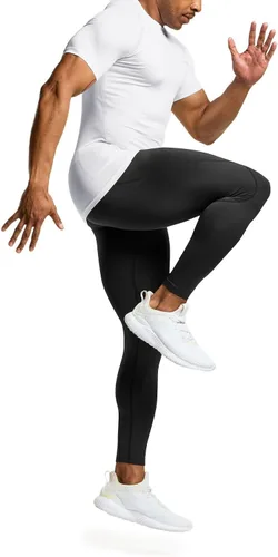 Vista 7 de TSLA - Paquetes de 1 o 3 camisetas de compresión para hombre, FPU 50+, de secado rápido, de manga corta, camiseta de entrenamiento atlético