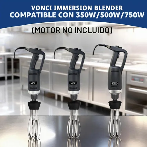 Vista 3 de VONCI Accesorio de batidor desmontable de 10 pulgadas. Compatible con batidora de inmersión comercial de 350 W, 500 W y 750 W.