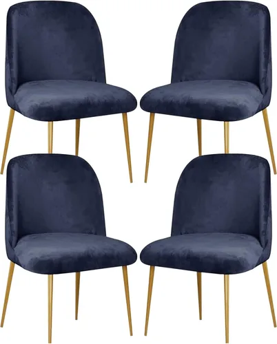 Vista 27 de Juego de 2 fundas superelásticas para sillas de comedor de 2/4/6, funda de terciopelo para sillas modernas de mediados de siglo, funda de silla sin