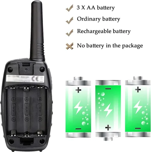 Vista 5 de Retevis RT628 Walkie Talkies para niños, Walky Talky, bloqueo de teclas, voz cristalina VOX, fácil de usar, regalos de Navidad para niños y niñas