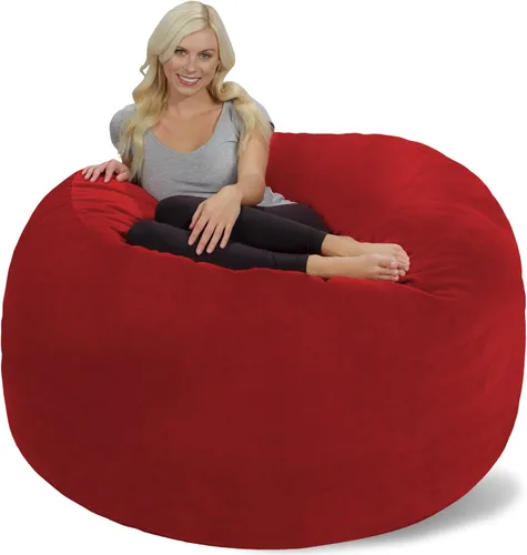 Vista 11 de Chill Sack Bean Bag Funda para silla, 3 pies, microgamuza - Oliva