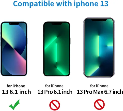 Vista 4 de Reemplazo de cristal de pantalla compatible con iPhone serie 13 de 6.1 pulgadas, kit de pantalla de repuesto con herramientas de reparación