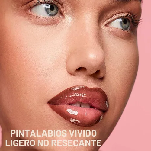 Vista 6 de BAISEN DIARY 2 en 1 doble punta mate delineador de labios y brillo de labios, lápiz combinado de labios marrón nude degradado, delineador de labios