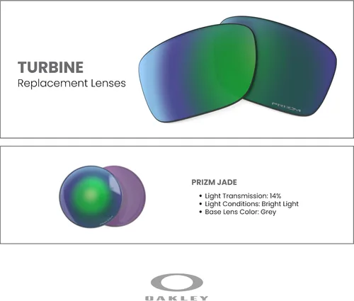 Vista 12 de OAKLEY Original Turbine OO9263 PRIZM Trail Replacement Lenses For Men For Women+ Bundle Microfiber Pouch -FRAMES NOT INCLUDED