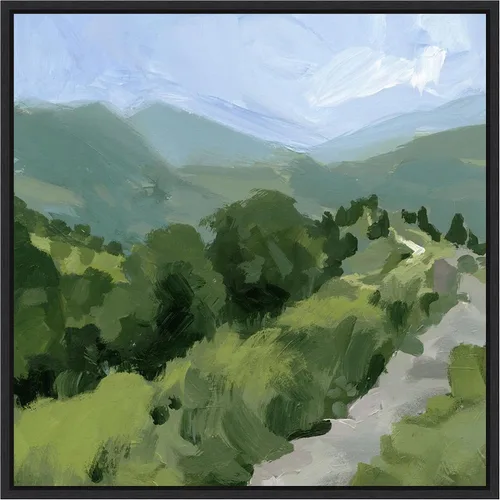 Vista 20 de Amanti Art Lienzo enmarcado para pared, camino forrado de árbol I de 16 x 16 pulgadas, por Victoria Barnes, lienzo enmarcado para pared, obras