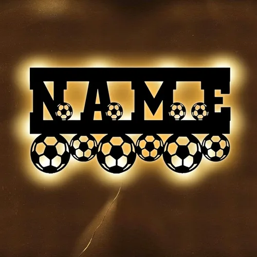 Vista 16 de Nombre Personalizado 7 Colores Lámpara de Béisbol Arte de Pared de Béisbol Personalizado Luz Nocturna Letrero de Nombre LED Regalo para Hombres