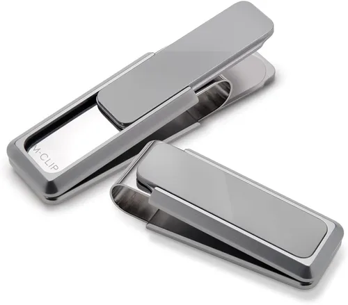 Vista 2 de M-Clip Clip para dinero, alternativa minimalista y delgada para llevar en el bolsillo delantero, soporte para efectivo y tarjetas de crédito