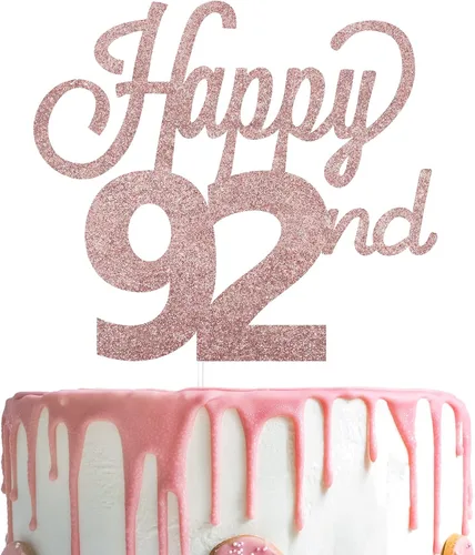 Vista 32 de LINGTEER - Decoración para pastel con texto "Happy Birthday 100", color negro