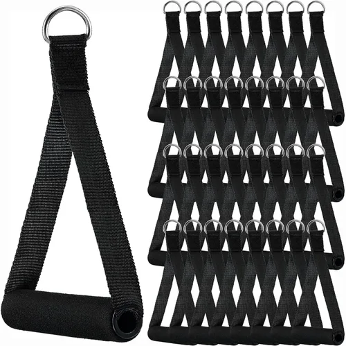 Vista 10 de Sumind 1 Pcs Gym Exercise Handles Replacement Cable Machine Attachments for Home Gym Equipment Pulley System Resistance Bands, Strength Trainer