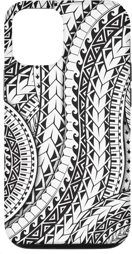 Vista 26 de Funda de arte tribal polinesio para iPhone 16