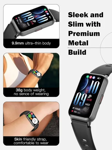 Vista 8 de KPEP AMOLED Fitness Watches for Women Men with Stress Blood Oxygen Heart Rate Monitor Sleep Tracking 110+ Sport Modes Fitness Tracker Watch Calorie