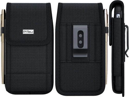 Vista 2 de Funda para cinturón con clip, para iPhone 8 Plus, 7 Plus, 6S Plus, piel Bomea, estuche para cinturón para smartphone