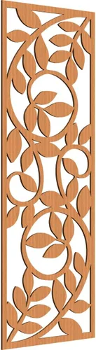 Vista 156 de 9 3/8"W x 24 3/8"H x 1/4"T Utica Decorativo Fretwork Madera Paneles de Pared, Abedul