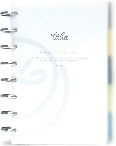 Vista 65 de Talia - Cuadernos de notas con tapas, planificador, personalizables, (Rosa de los 90, Junior (5.5 pulgadas x 8.5 pulgadas))
