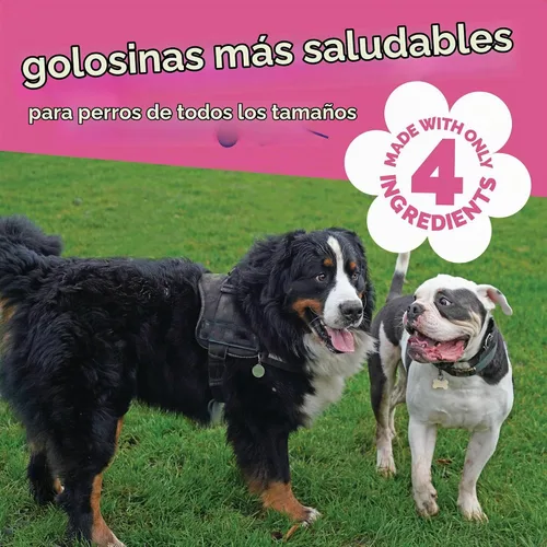 Vista 6 de Fruitables Golosinas para perros – Bocadillos enteros – Bisonte a la parrilla y golosinas para perros – Golosinas saludables para perros – 5 onzas