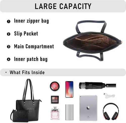 Vista 6 de Bolso de mano para mujer, bolso mediano con asa superior