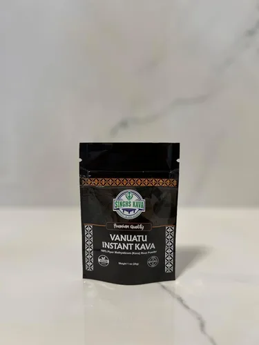 Vista 2 de SINGHS Kava en polvo micronizado instantáneo (Vanuatu, 1 oz)